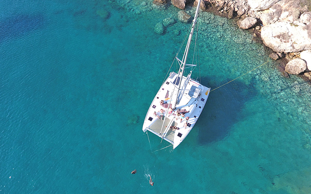 Catamaran Half Day Semi-Private Cruise on the Athenian Riviera